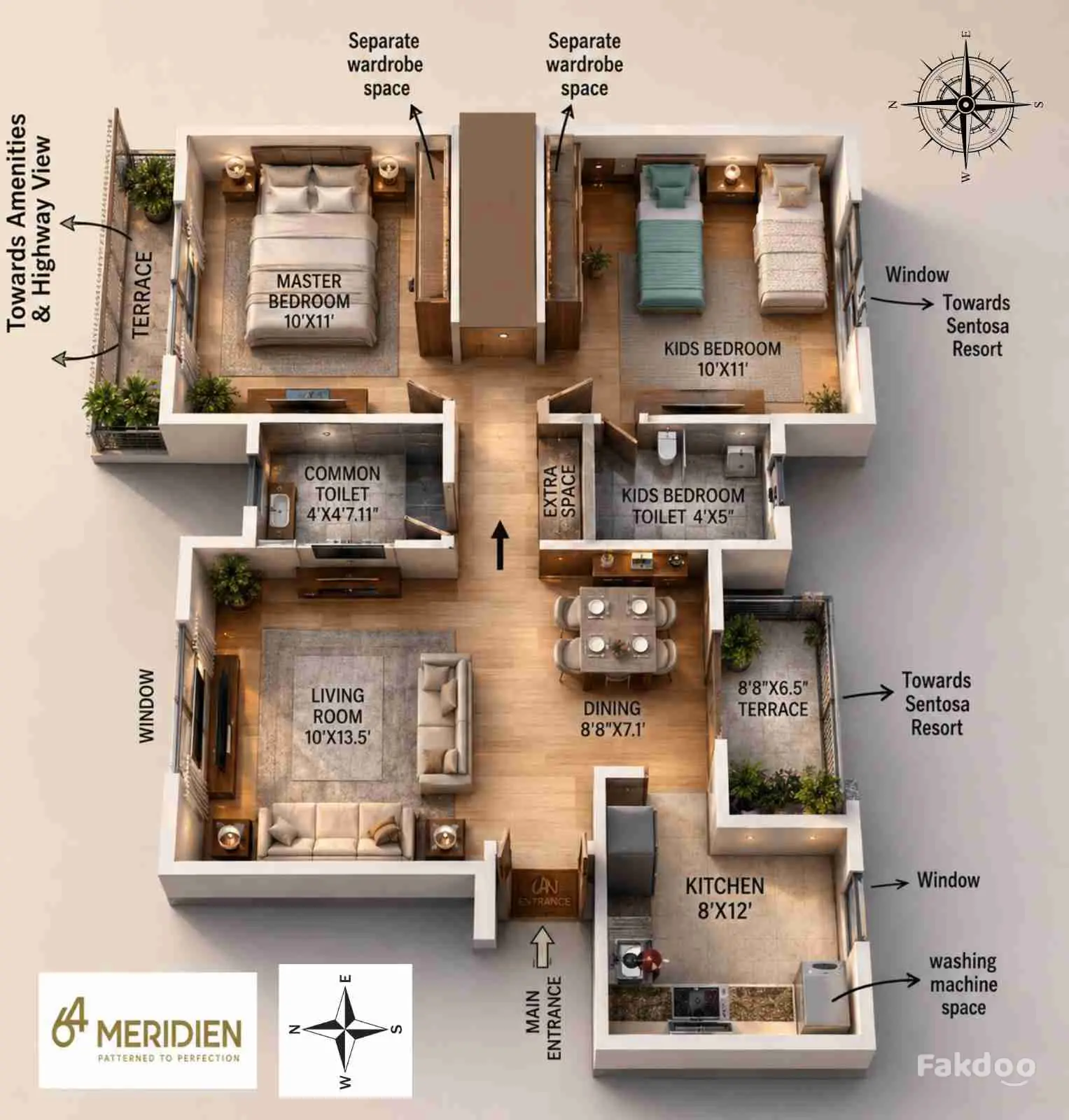 EXCLUSIVE PREMIUM 2BHK Ready to move in